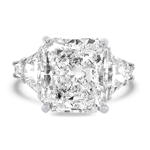 7.68ct Radiant Cut Diamond Ring