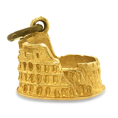 Roman Coliseum 14K Gold Charm