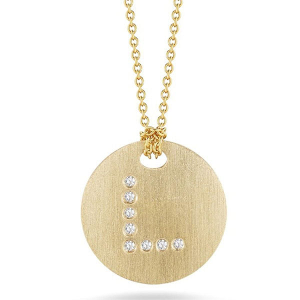 Diamond Disc Pendant- L