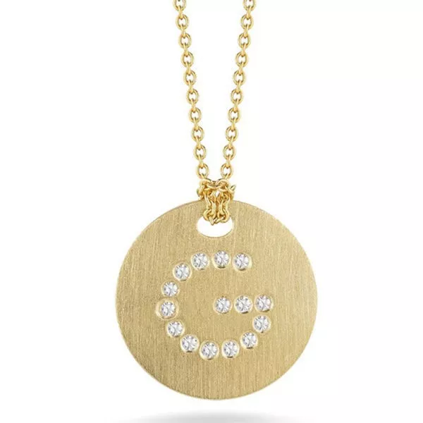 Diamond Disc Pendant- G