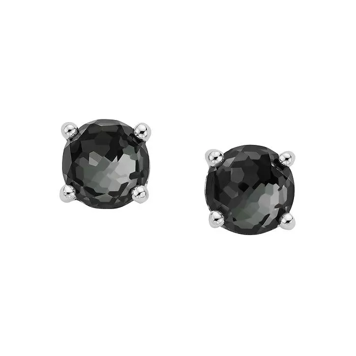 Hematite Stud Earrings in Sterling Silver Underwoods Jewelers