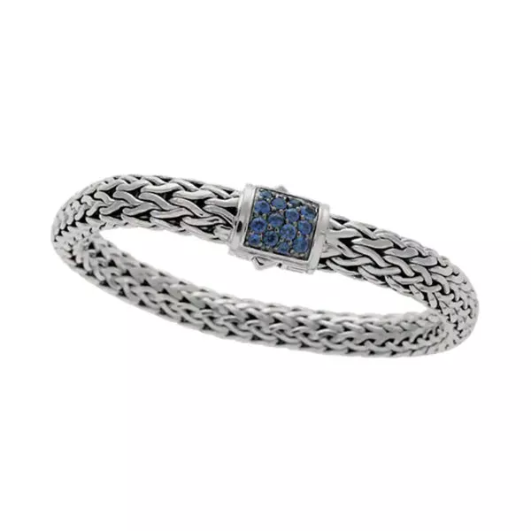 Classic Chain Collection 7.5mm Blue Sapphire Bracelet Size M