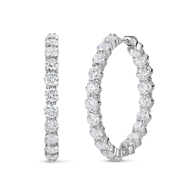 5.55ct. Inside/Outside Hoops