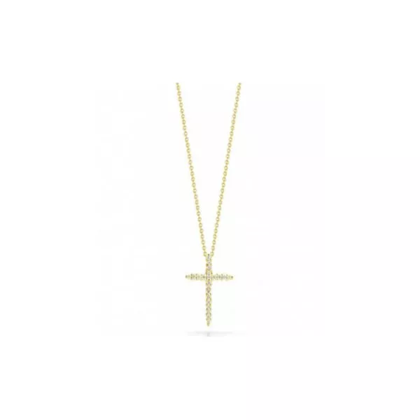 Small Diamond Cross Necklace