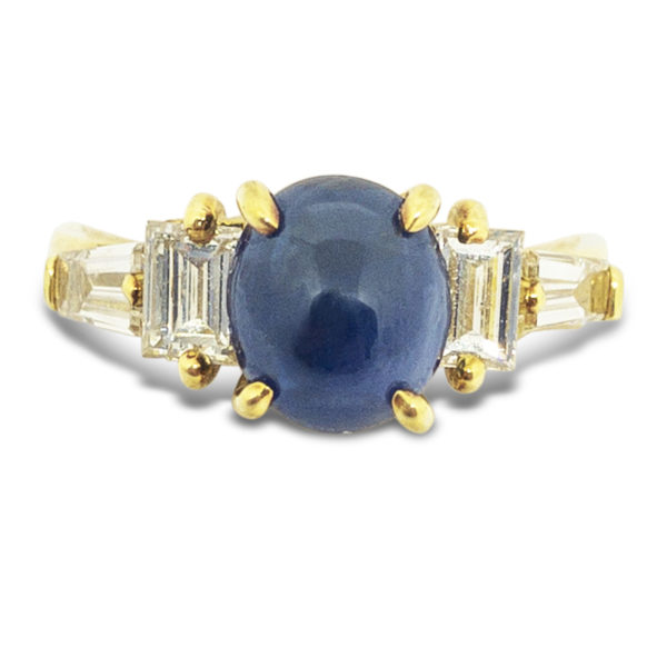 Cabochon Sapphire Ring
