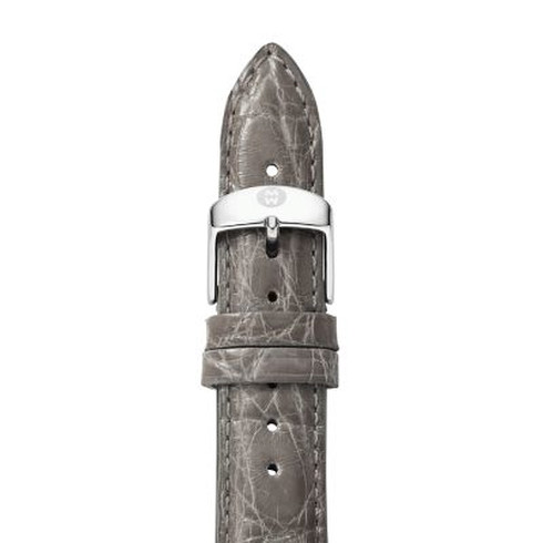 18mm Grey Crocodile Strap