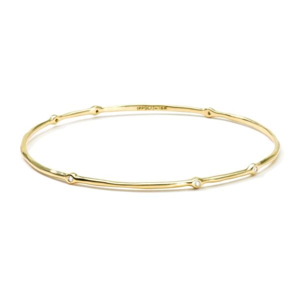 18k Stardust Superstar Bangle with Diamonds