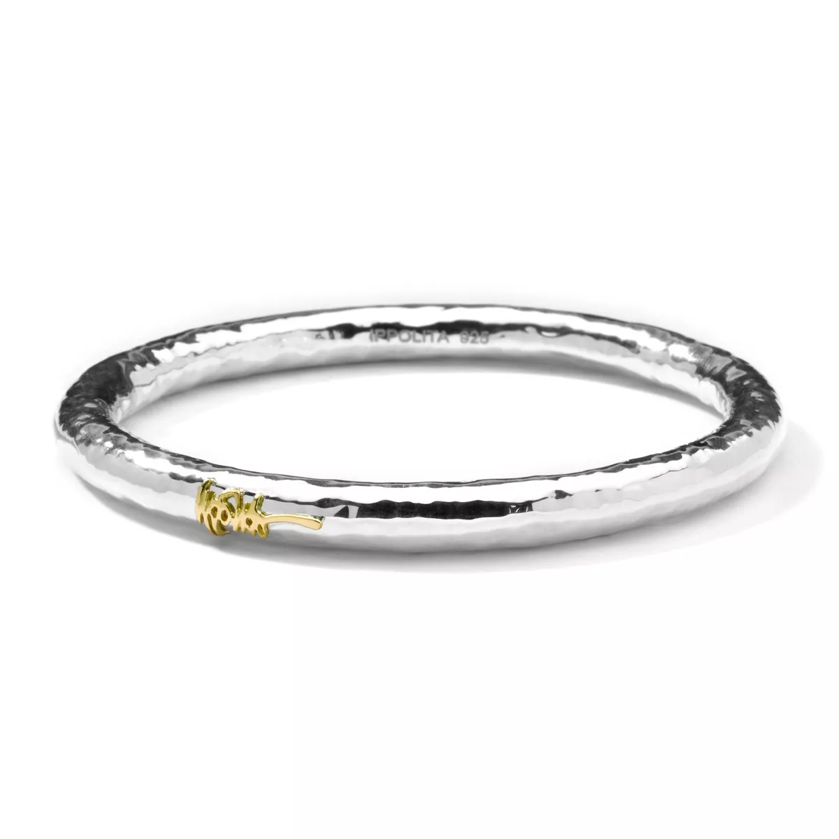 Classico Signature Bangle in Sterling Silver & 18kt