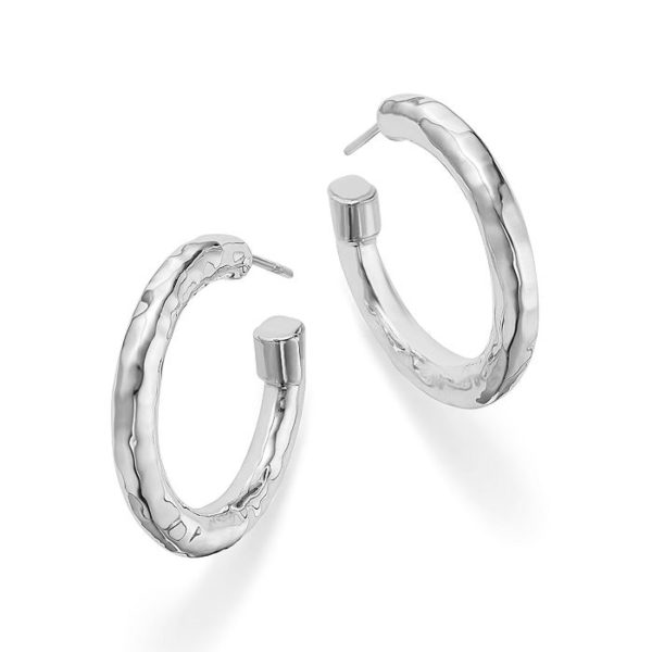 Classico Small #2 Hoop Earrings in Silver