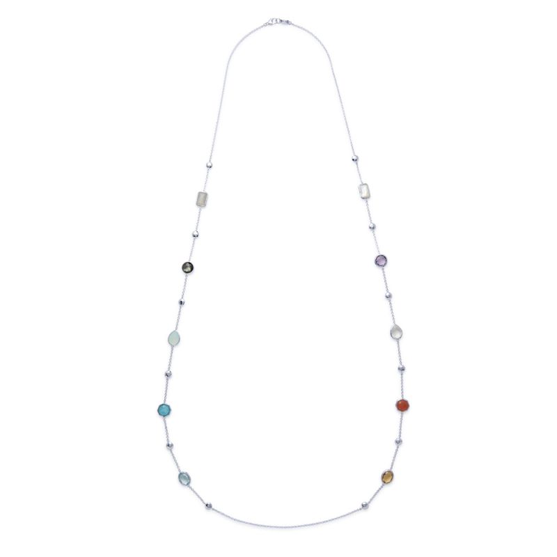 Multi Stone 42"" Necklace