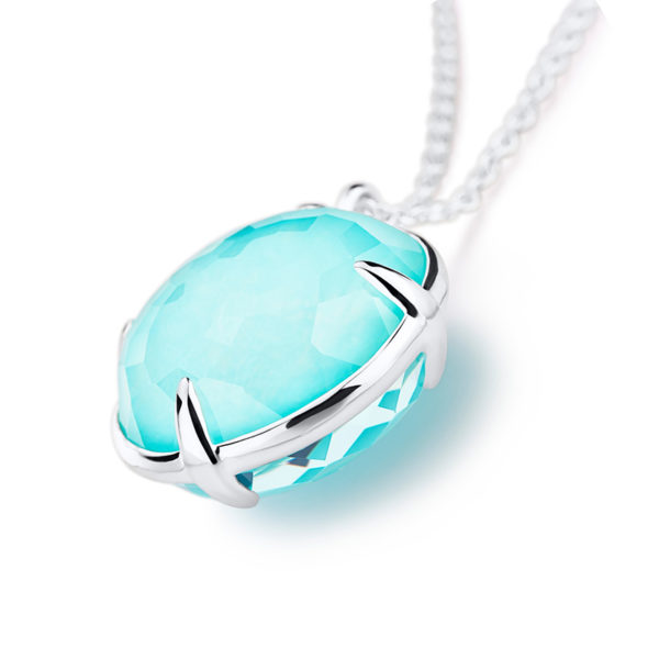 Medium Round Turquoise Pendant