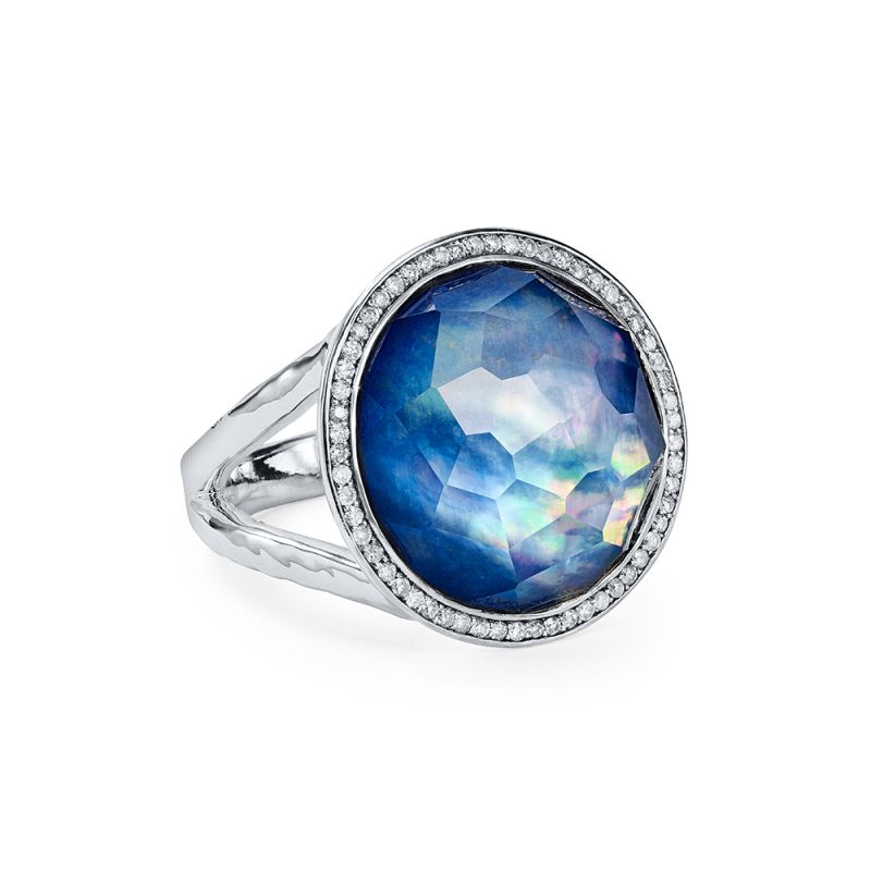 Lapis & Diamond Ring