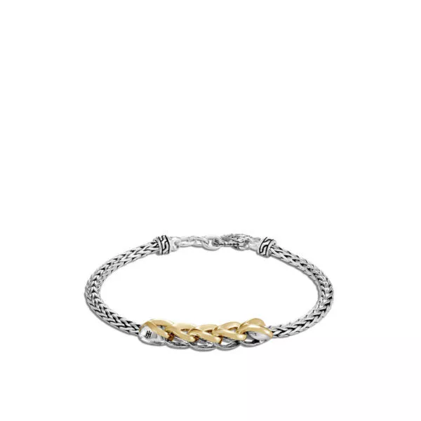 Classic Cahin Collection Two Tone Asli Link Bracelet