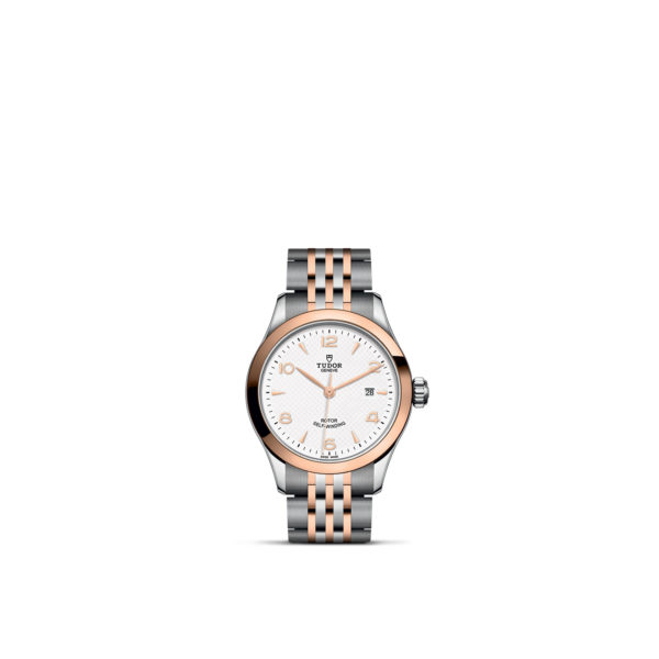 TUDOR 1926 Watch with a 28mm Steel Case, Rose Gold Bezel (M91351-0009)