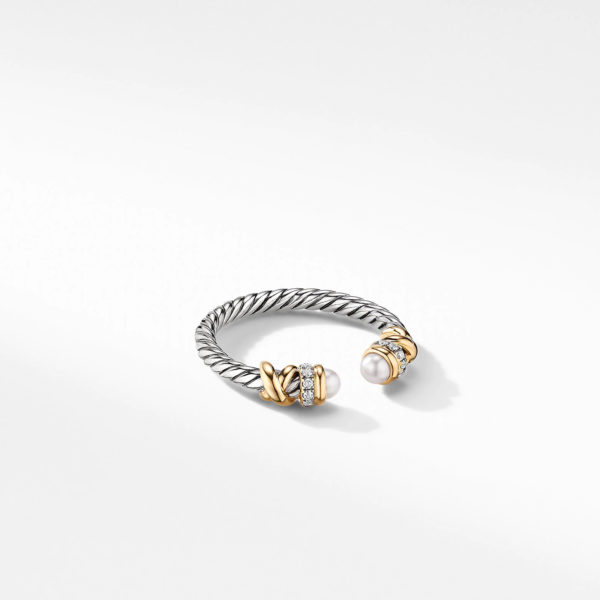 Petite Helena Open Pearl Ring