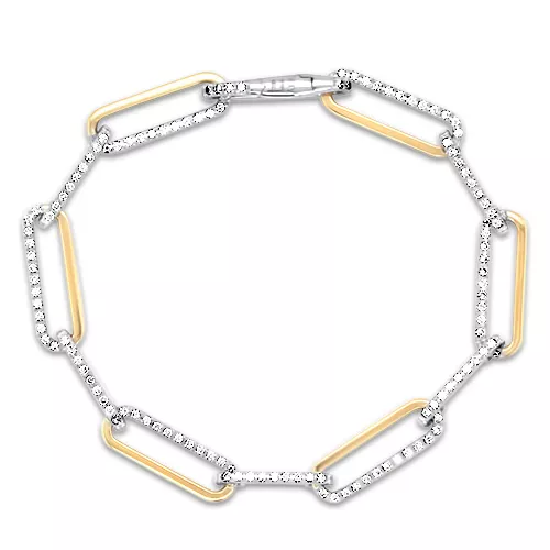 Diamond Paperclip Bracelet - Underwoods Jewelers