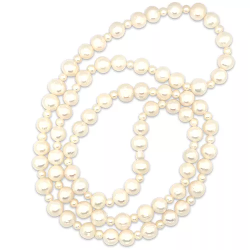 Double Strand 36 inch Pearl Necklace