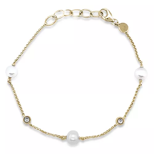 Diamonds & Pearls Bracelet