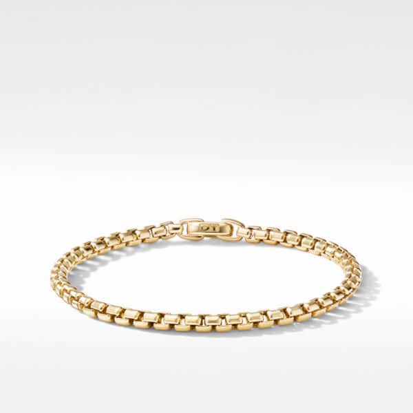 DY Bel Aire Box Chain Bracelet In 18K Yellow Gold, 4mm