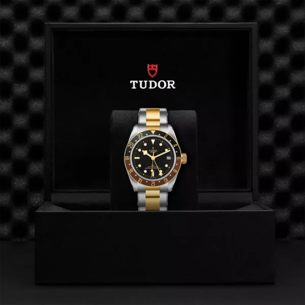 TUDOR Black Bay GMT S&G 41mm steel case with polished and satin finish - M79833MN-0001 at Underwood Jewelers