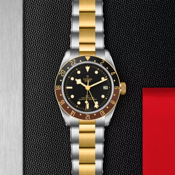 TUDOR Black Bay GMT S&G 41mm steel case with polished and satin finish - M79833MN-0001 at Underwood Jewelers