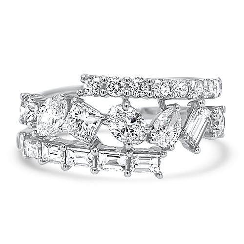 Fancy Shape Diamond Wrap Ring