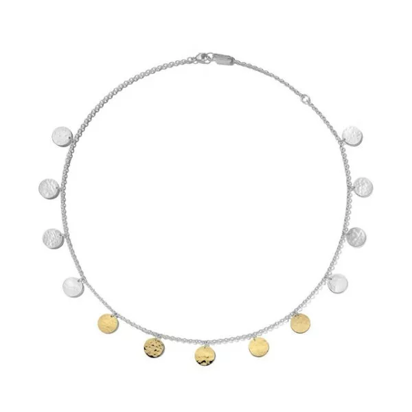 Chimera Hammered Paillette Disc Necklace