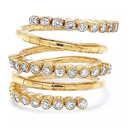 18kt Flexible Diamond Ring