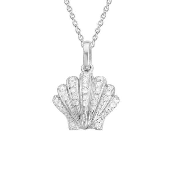 Diamond Shell Necklace