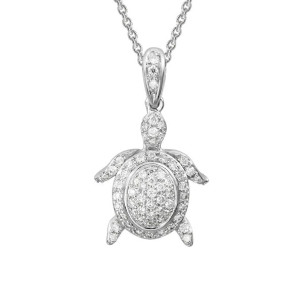 Diamond Turtle Necklace