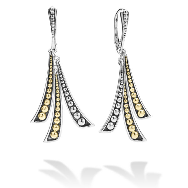 Signature Triple Curved Drop Earrings
