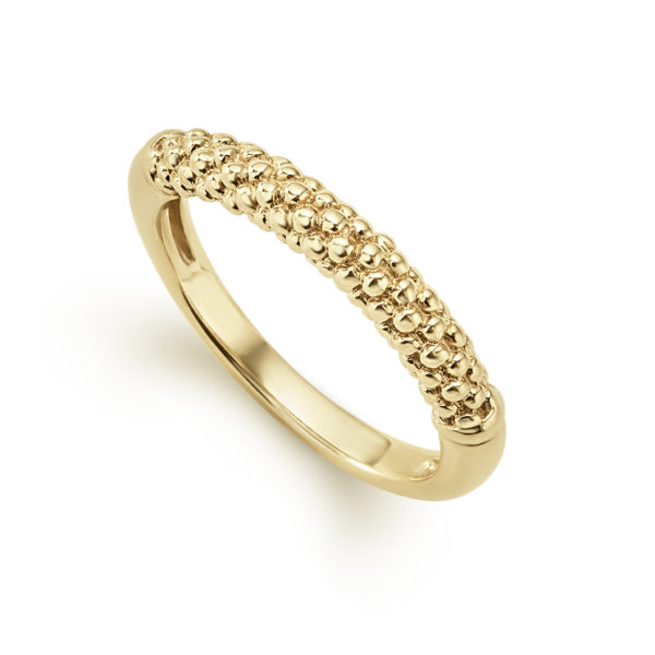 Caviar Gold Beaded Ring