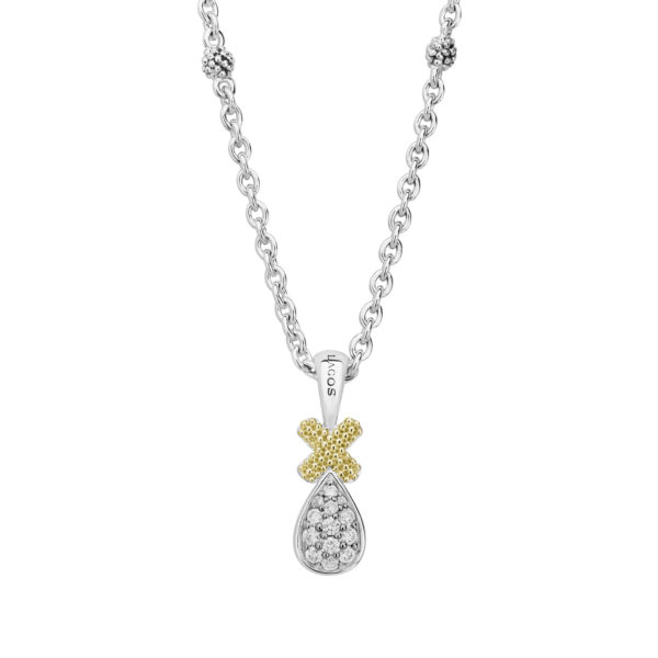 Caviar Lux Drop Diamond Pendant