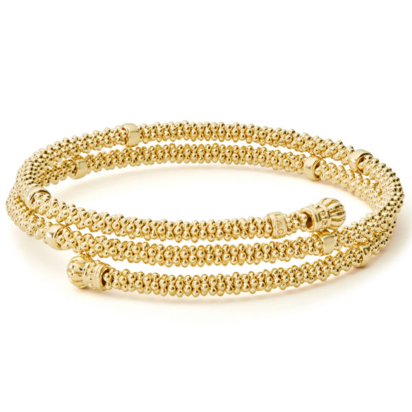 Caviar Gold Wrap 3mm Bracelet
