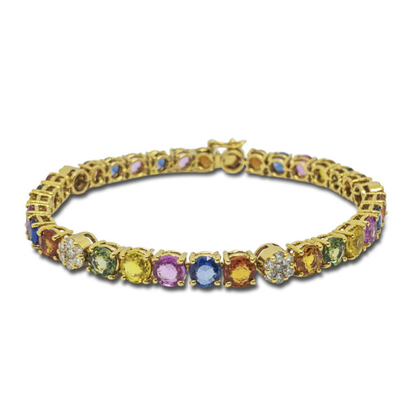 Rainbow Sapphire Bracelet