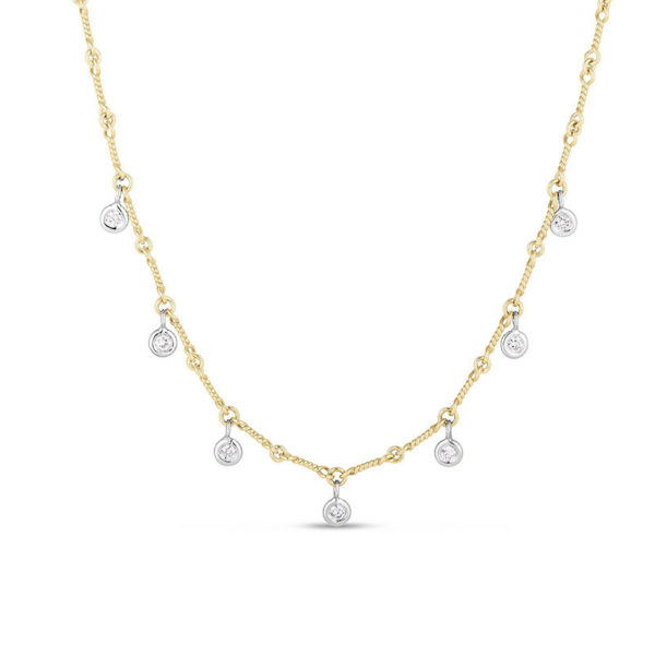 Dangling Diamond Bone Necklace