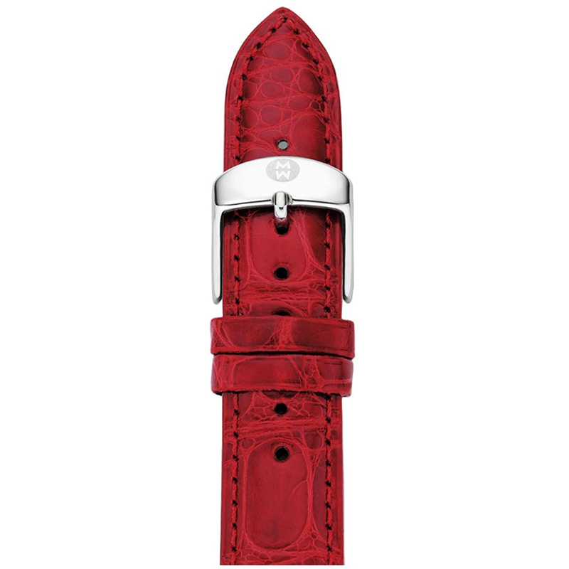 16mm Garnet Alligator Strap