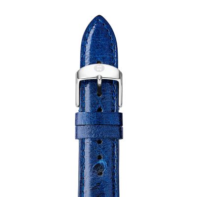 18mm Blue Ostrich Strap