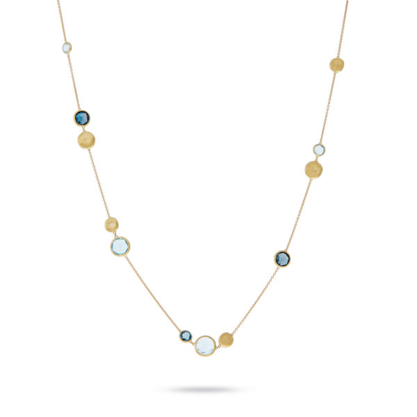 Jaipur Mixed Blue Topaz Necklace