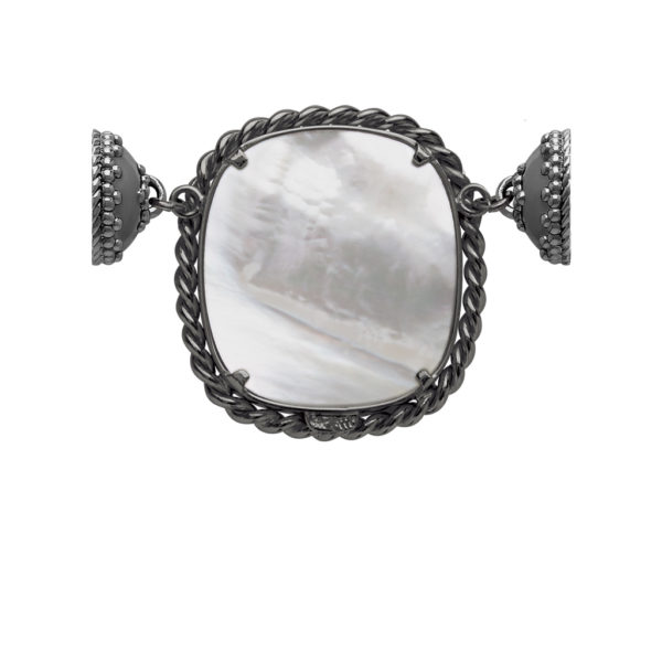 Gunmetal Italian Glass Centerpiece