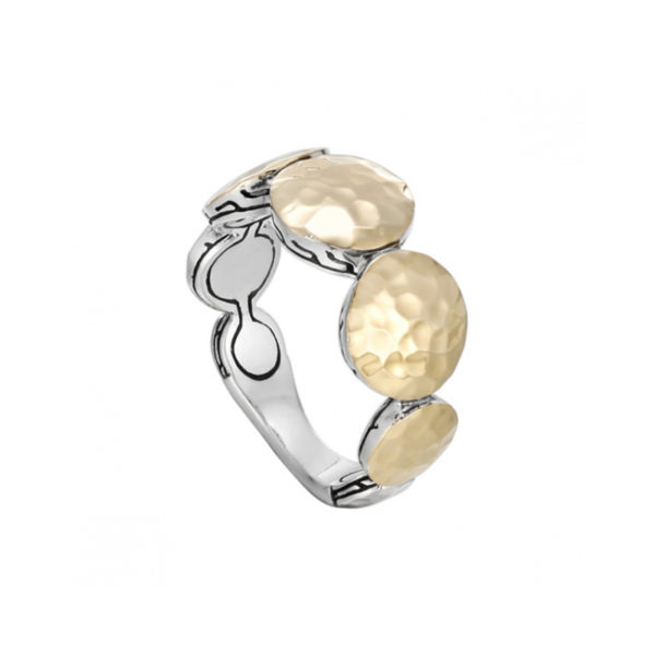 Dot Collection Two Tone Band Ring