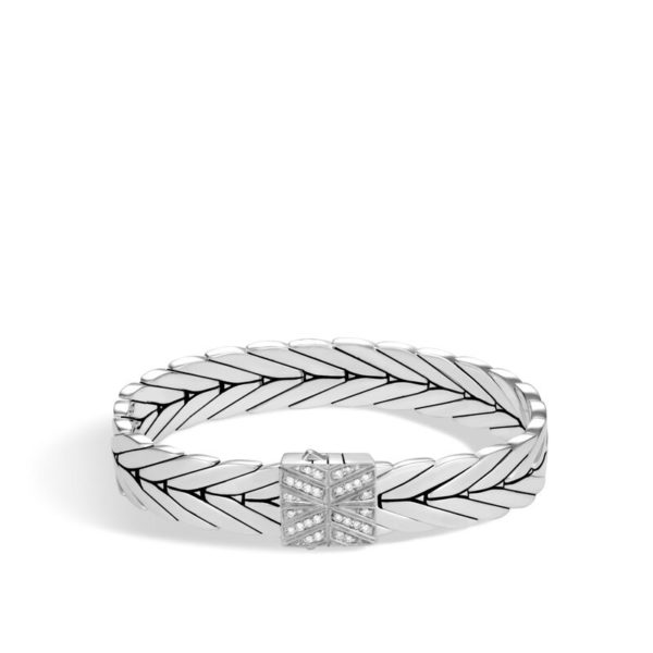 Modern Chain Collection 11mm Pave Diamond Bracelet