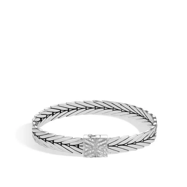Classic Chain Collection Modern Chain 8mm Diamond Bracelet Size M