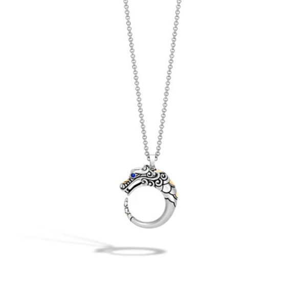 Legends Collection Naga Brushed Pendant Necklace