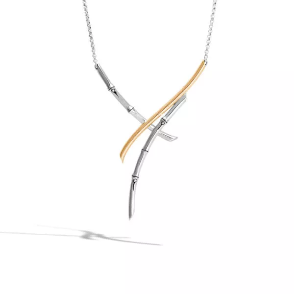 Bamboo Collection 18"" Two Tone Necklace