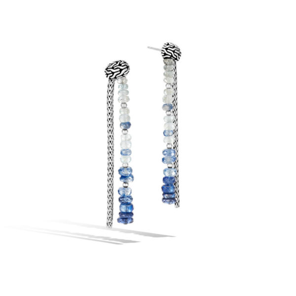 Classic Chain Collection Aquamarine & Kyanite Dangle Earring