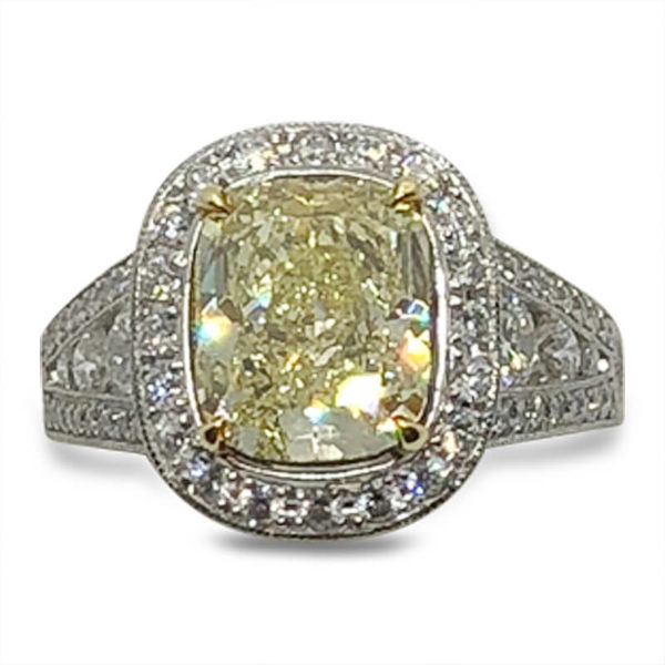 3.51ct. Fancy Yellow Ring