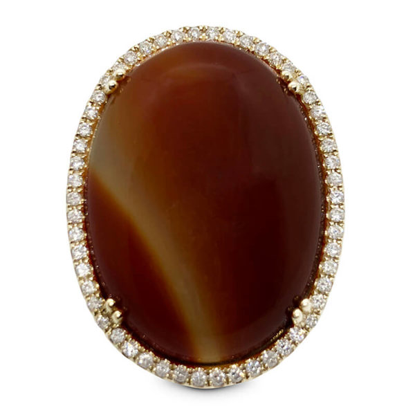 Cabochon Carnelian Ring