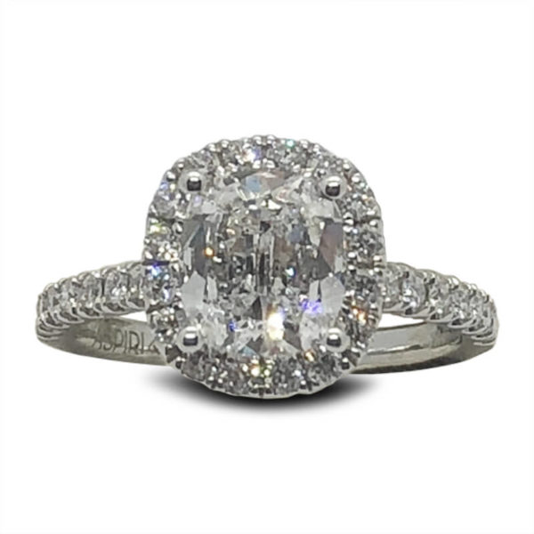 1.50ct. Diamond Halo Engagement Ring