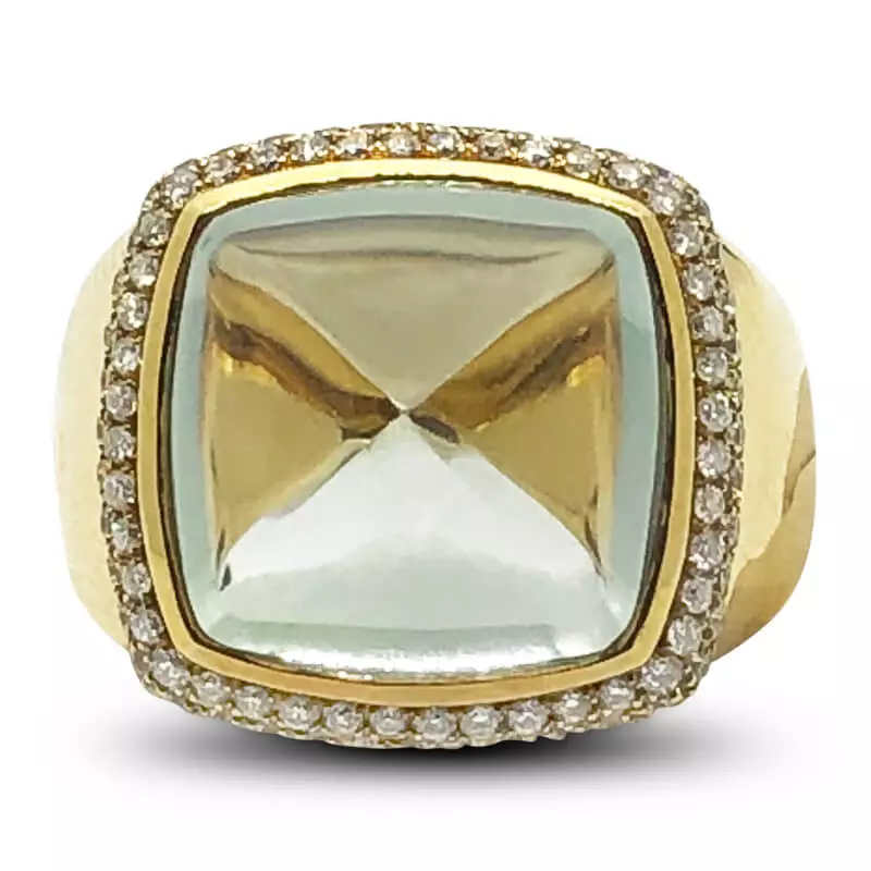 Light green deals amethyst ring
